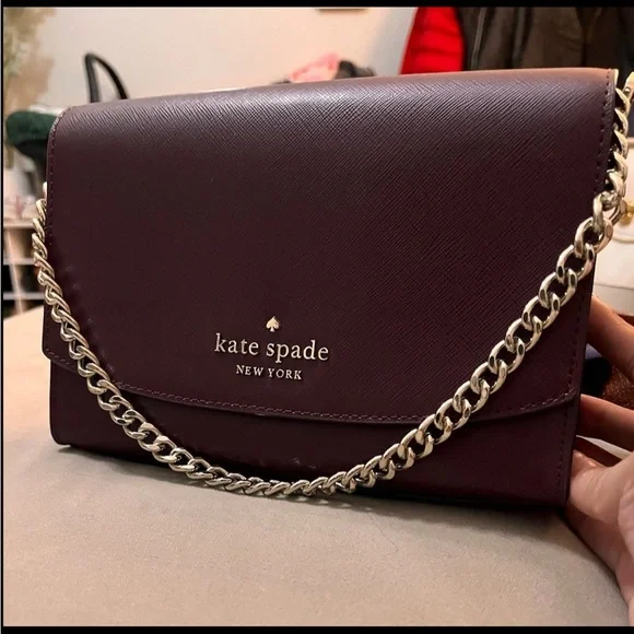 Burgundy Kate Spade Carson Convertible Crossbody Bag - Picture 1 of 4
